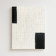 premium abstract canvas, handmade, textured, white, black, wood frame