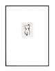 abstract wall art print white border nude neutral stone beige black illustrated drawing line