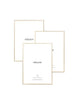 ALUMINIUM GOLD 30X40 FRAME BUNDLE (S/3)
