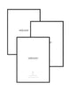premium aluminium matte black frame bundle set of 3 A2