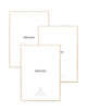 premium aluminium gold frame bundle set of 3 A2