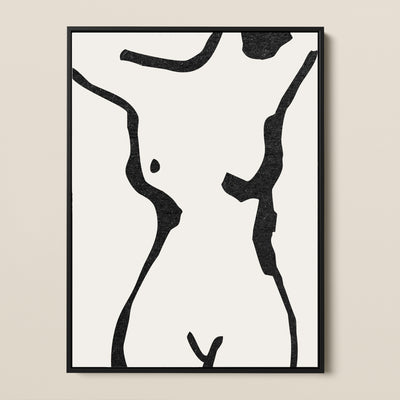 abstract nude canvas