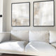 premium framed abstract art canvas neutral grey beige blue nude