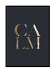 Wall art print, premium typography print, Gold letterwork, navy,