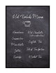 Hot Drinks Menu