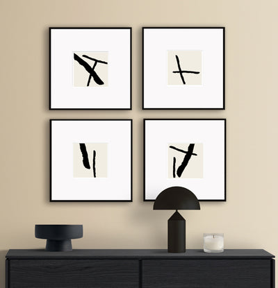 premium wall art print abstract neutral nude frame 50x50