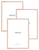 oak wood frame bundle set of 3 50 70