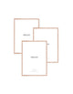 oak wood frame bundle set of 3 A3