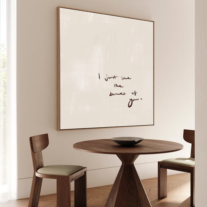 BEIGE TYPOGRAPHY CANVAS