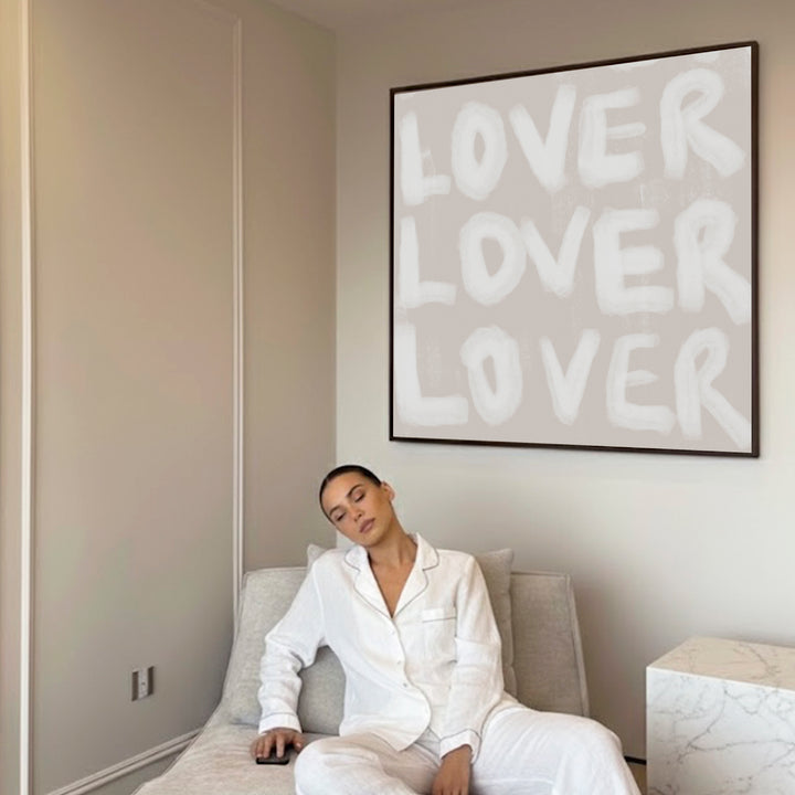 LOVER LOVER FRAMED CANVAS