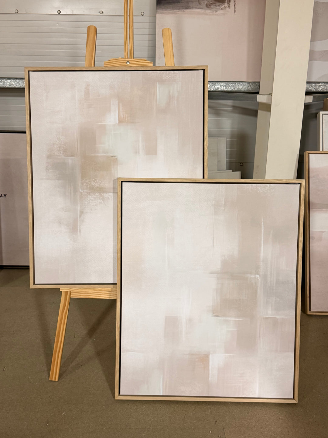EX DISPLAY 65/80 LIGHT WOOD FRAME - PATCH SET OF 2