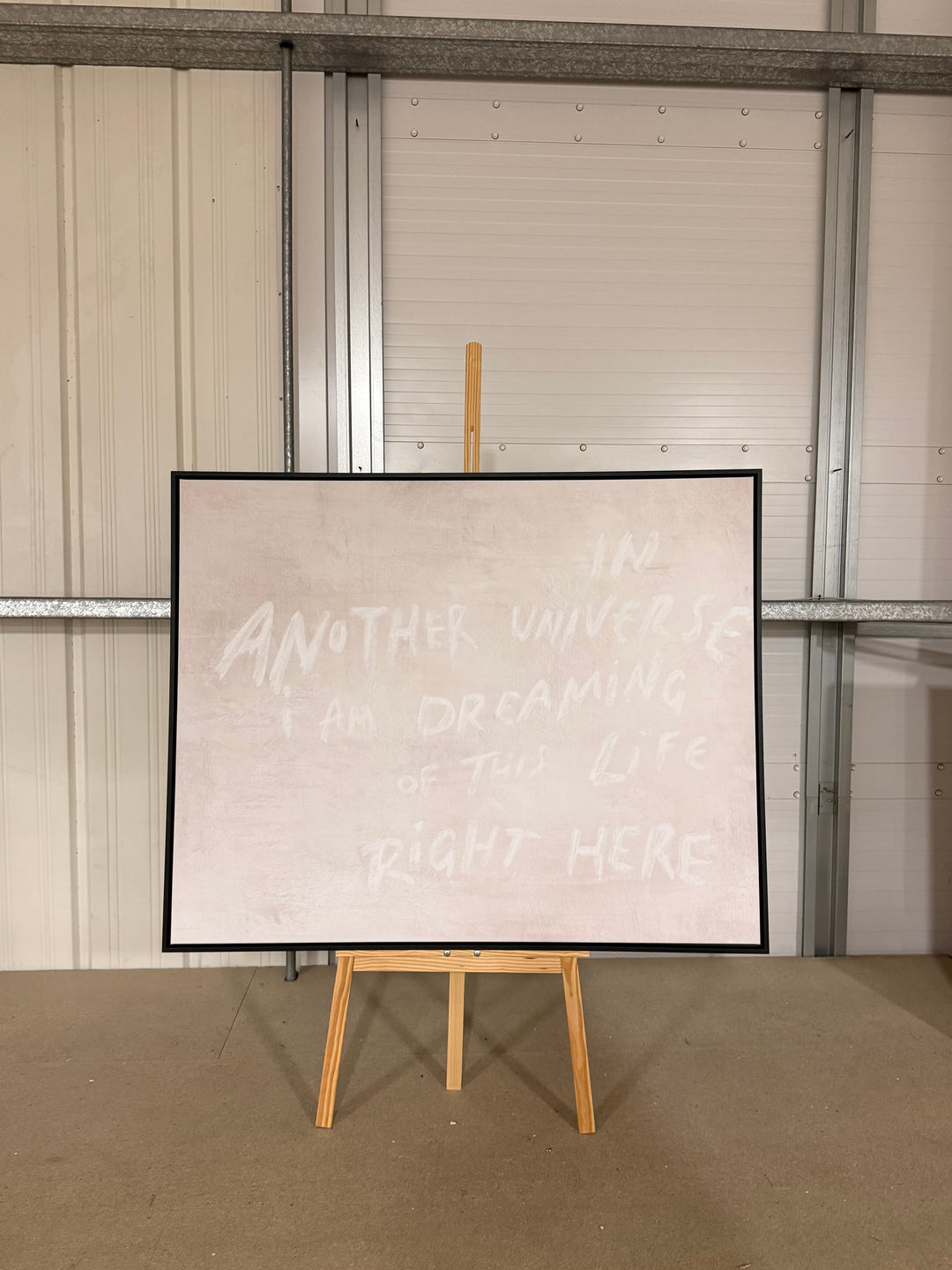 100/125 BLACK FRAME CANVAS- EX DISPLAY