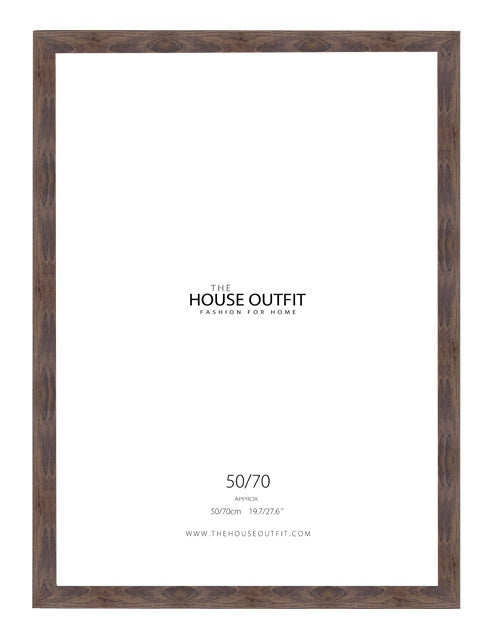 dark oak wood style picture frames in 50x70cm poster size