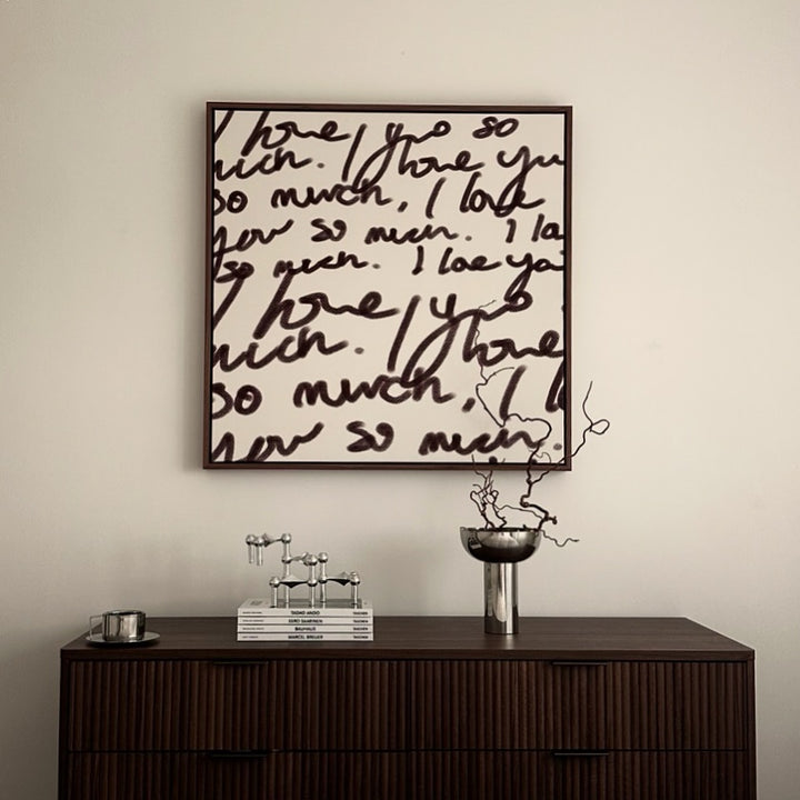 LOVE YOU SO MUCH FRAMED CANVAS