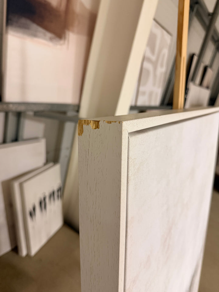 EX DISPLAY 80/100 AVA WHITE WOOD FRAME