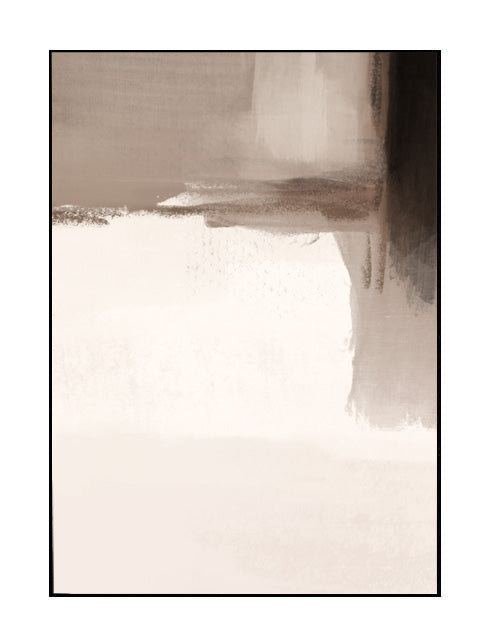 abstract print beige, brown, nude, black