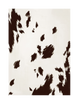 brown abstract cow print brushstroke pattern on a soft neutral background