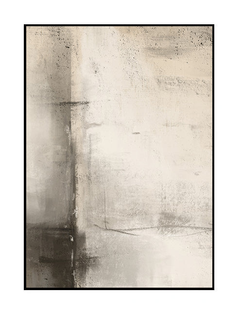 premium abstract wall art print, beige, brown, grey