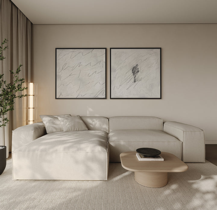 ETCH II FRAMED CANVAS