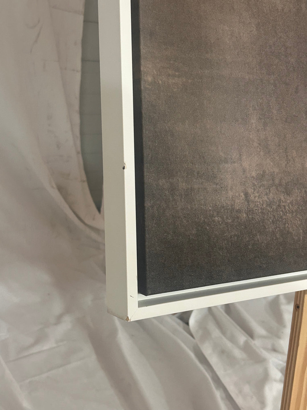 100/100 WHITE WOOD FRAME CANVAS - IONA