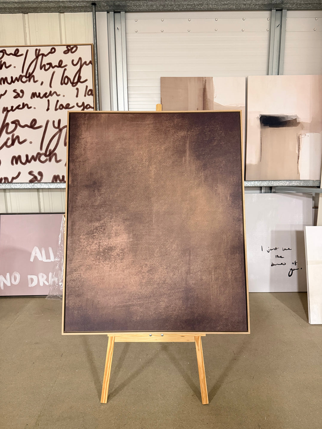 EX DISPLAY 100/120 LIGHT WOOD FRAMED CANVAS - IONA