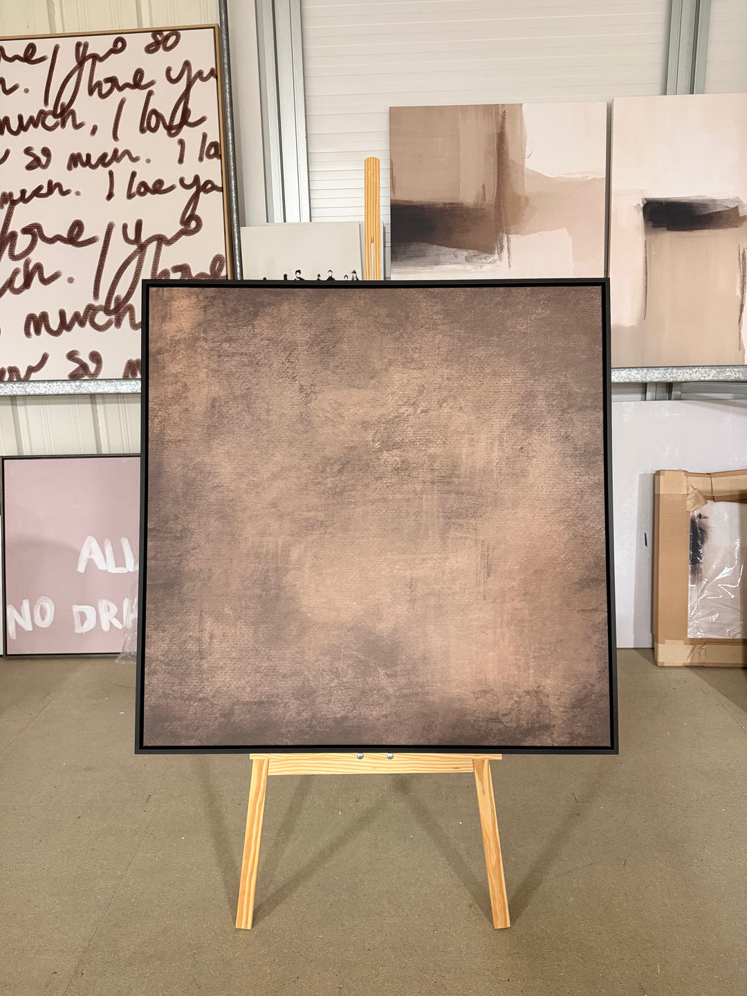EX DISPLAY 100/100 BLACK FRAME CANVAS - BROWN