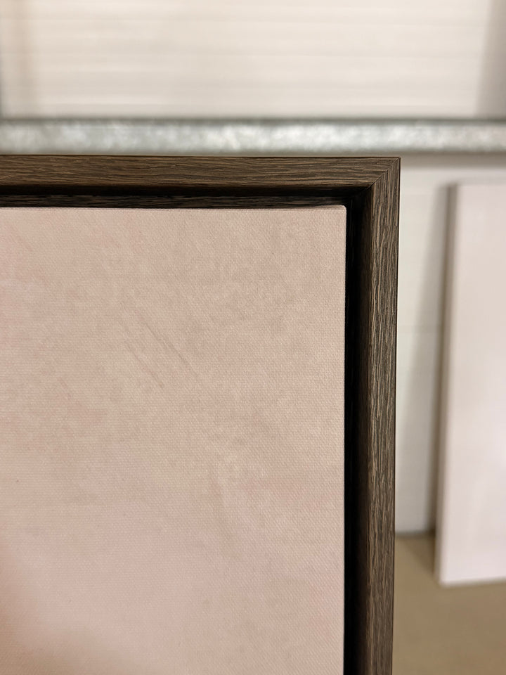 EX DISPLAY 80/100 DARK ASH WOOD FRAME CANVAS - MADE IN ITALY