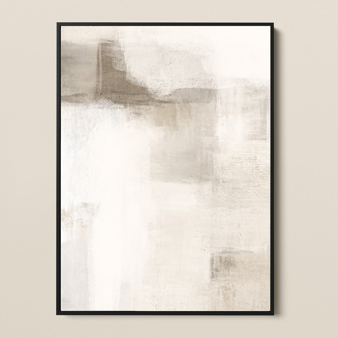 premium abstract cotton canvas, white, beige, soft brown, neutral, nude tones, textured, layered