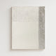 premium abstract canvas, handmade, textured, cream, silver foil, wood frame