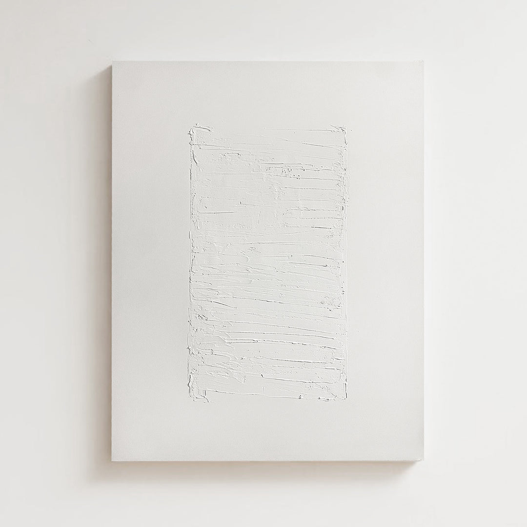 premium abstract canvas, handmade, textured, white, wood frame