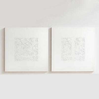 premium abstract canvas, handmade, textured, white, wood frame 