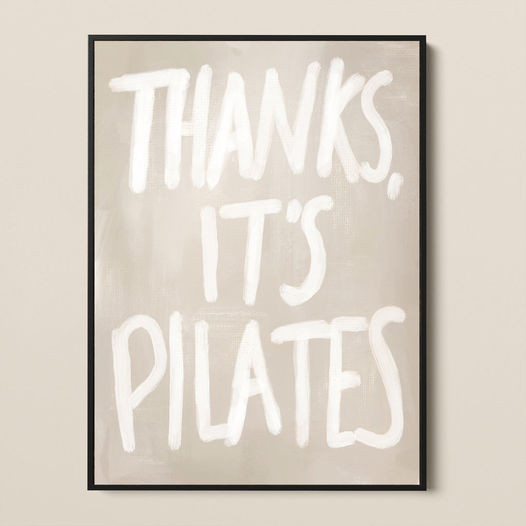 PILATES FRAMED CANVAS