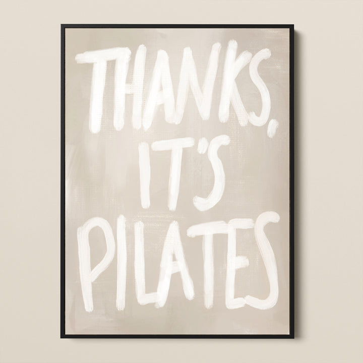 PILATES FRAMED CANVAS