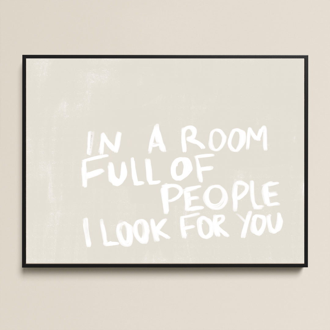 I LOOK FOR YOU FRAMED CANVAS