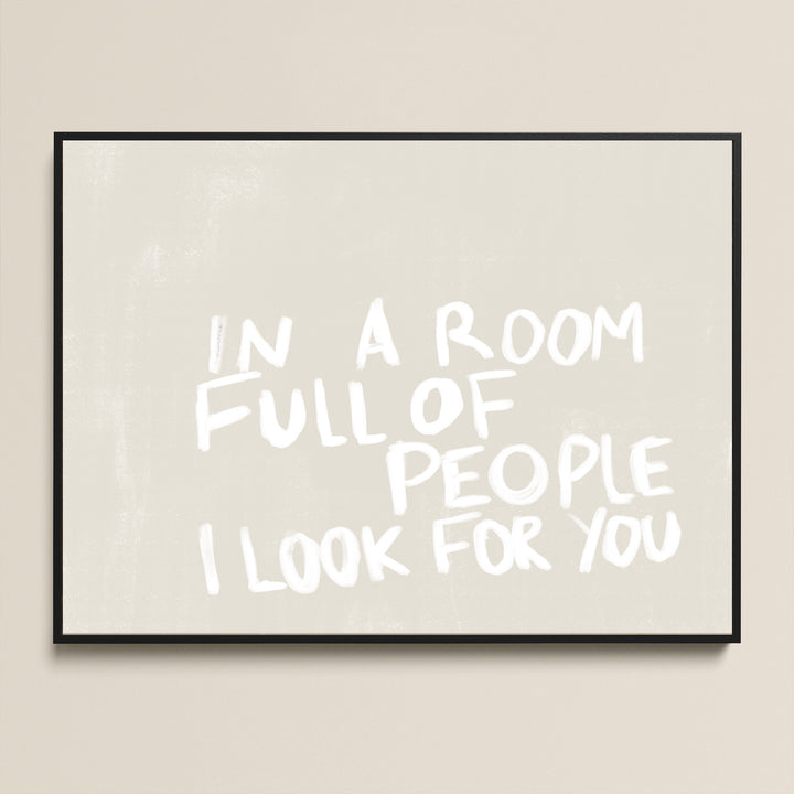 I LOOK FOR YOU FRAMED CANVAS