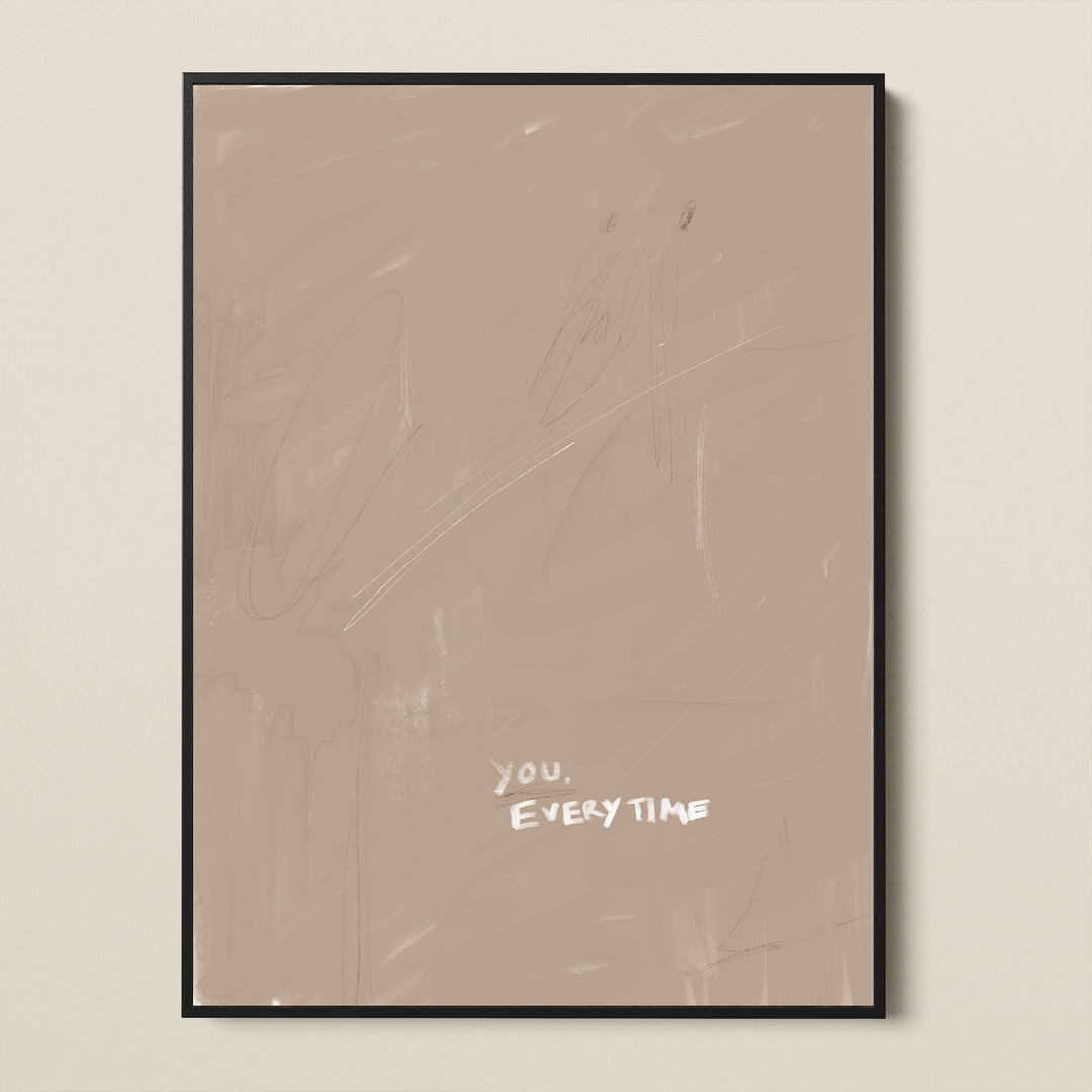 YOU EVERYTIME FRAMED CANVAS