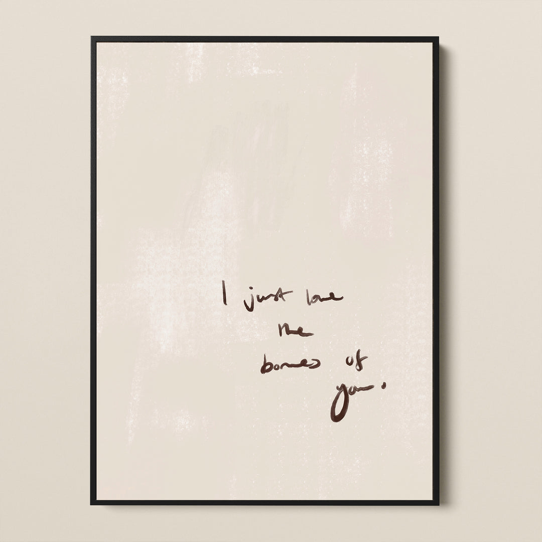 THE BONES OF YOU FRAMED CANVAS