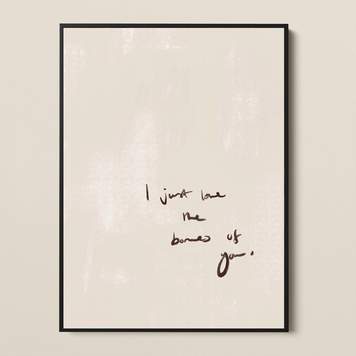 THE BONES OF YOU FRAMED CANVAS