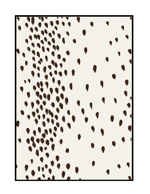 Monochrome wall art print, fawn, deer, animal print, cream , black, neutral artwork print