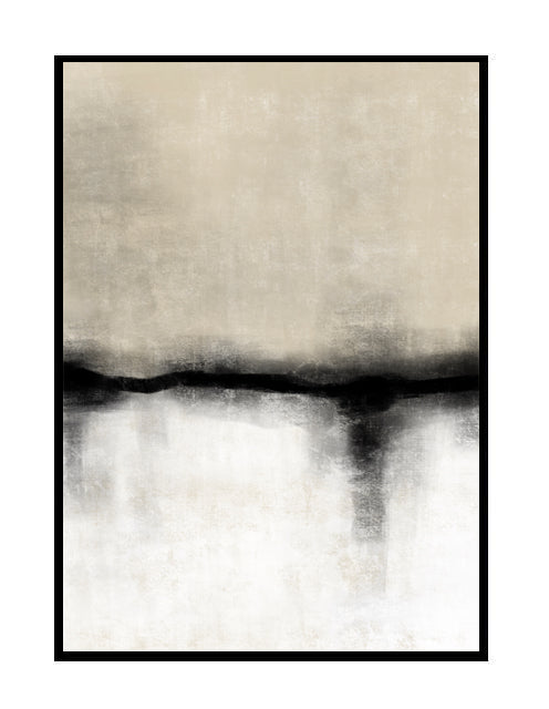 abstract wall art print nude neutral black grey 