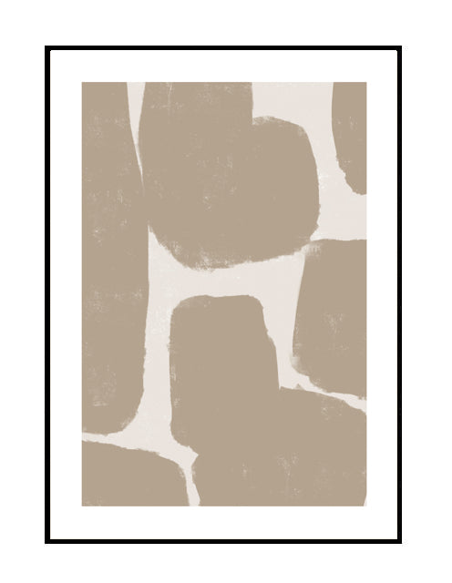 abstract premium wall art print beige nude neutral