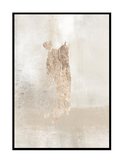abstract wall art nude neutral beige stone white gold grey