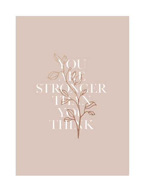 stronger than you think - pink