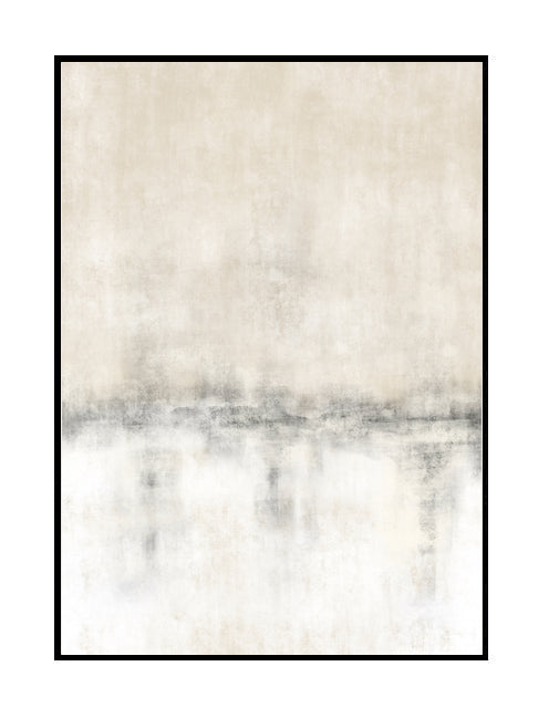 Abstract wall art print, serene, minimalist, subtle, beige, off white, cream, pale grey, calming , tranquil 