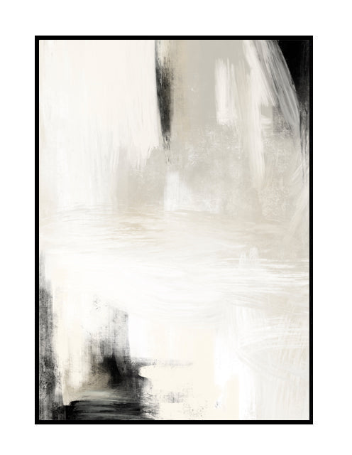 abstract print nude neutral stone white black accents