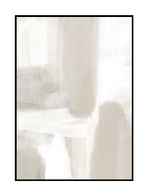 Art work print, beige ombre, white , neutral, luxurious , serene, watercolour  