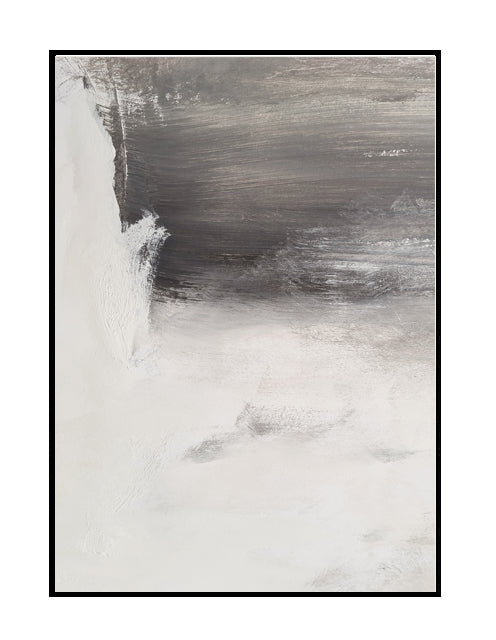 Abstract art print, grey, white, neutral artwork