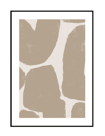 abstract wall art print beige nude neutral 