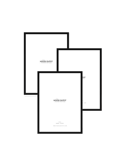 BLACK WOOD A5 FRAME BUNDLE (SET OF 3)