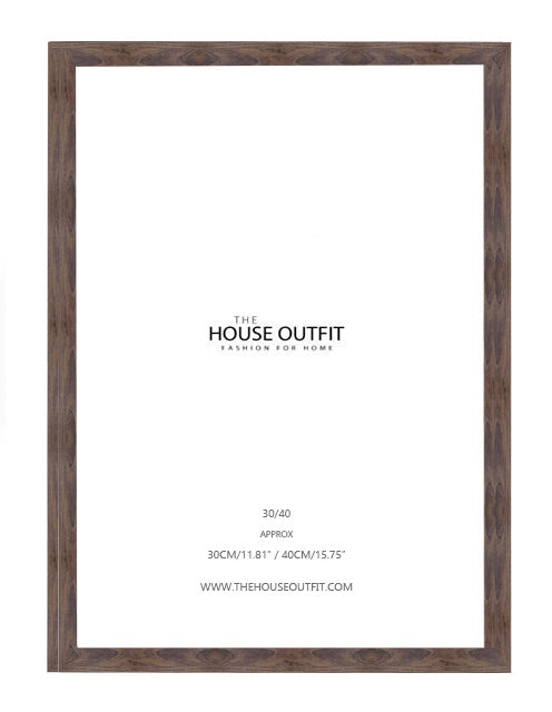 dark oak wood style picture frames in 30x40cm poster size